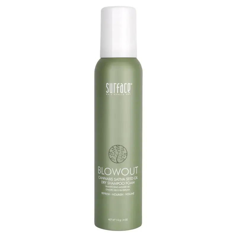 Surface Blowout Cannabis Sativa Seed Oil Dry Shampoo Foam 4oz