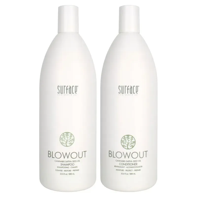 Surface Blowout Cannabis Sativa Seed Oil Shampoo & Conditioner Set 33.8 oz 2piece