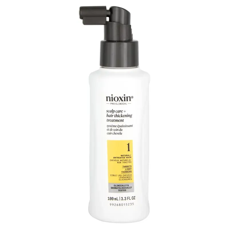 Nioxin Pro Clinical System 1 Scalp Care + Hair Thickening Treatment for Natural/Untreated Hair