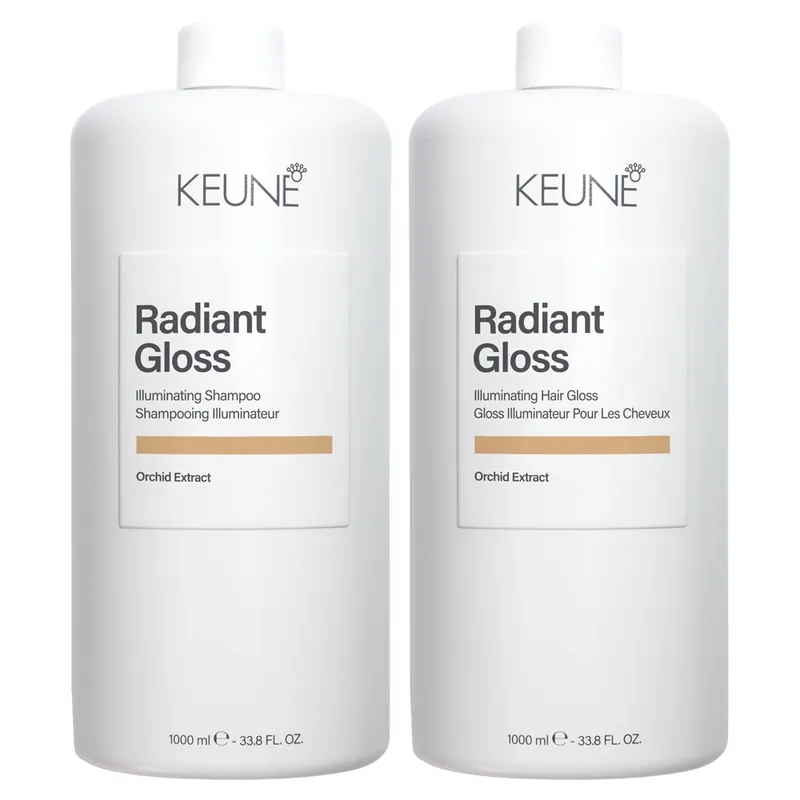 Keune Radiant Gloss Illuminating Shampoo & Hair Gloss Set 33.8 oz 2piece