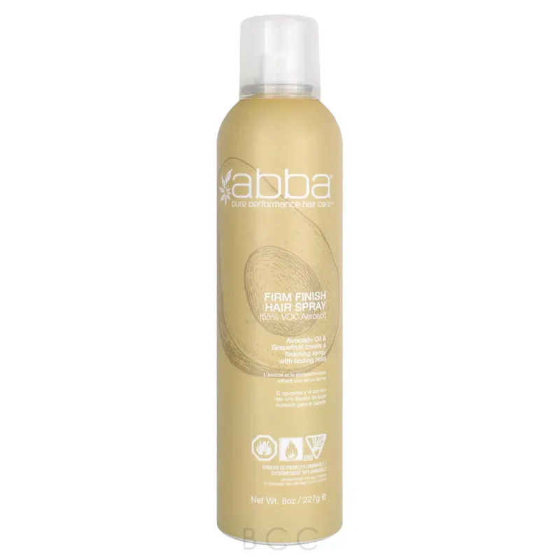 Abba Firm Finish Hair Spray (Aerosol) 8oz