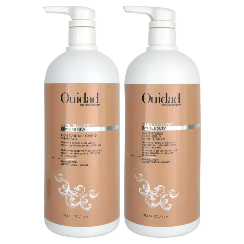 Ouidad Curl Shaper Good As New Moisture Restoring Shampoo & Conditioner 33.8 oz 2piece