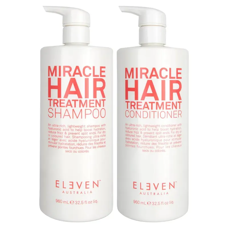 Eleven Australia Miracle Hair Treatment Shampoo & Conditioner Duo 32.5 oz 2piece