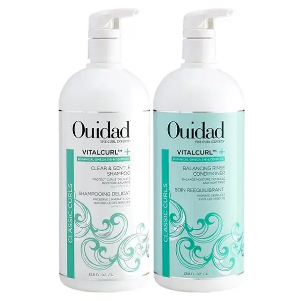 Ouidad VitalCurl+ Clear & Gentle Shampoo & Conditioner Duo 33.8 oz 2piece