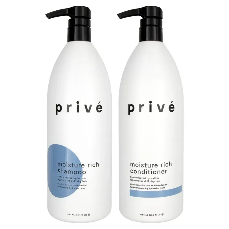 Prive Moisture Rich Shampoo & Conditioner Duo 33.8 oz 2piece