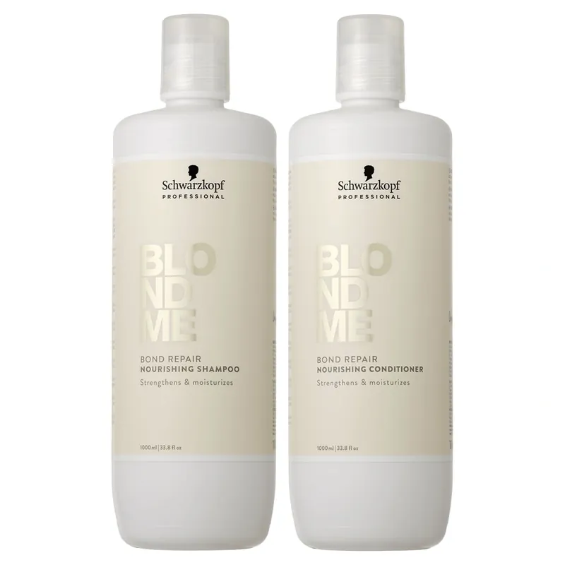 Schwarzkopf BlondMe Bond Repair Nourishing Shampoo & Conditioner Duo 33.8 oz 2piece