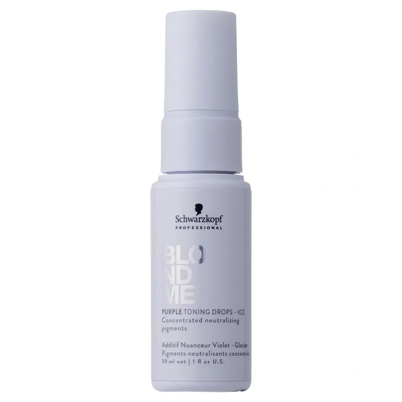 Schwarzkopf BlondMe Purple Toning Drops Ice 1oz