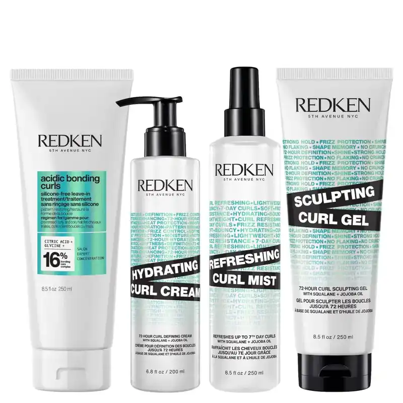 Redken Acidic Bonding Curls - Curl Protection & Control Set 4piece