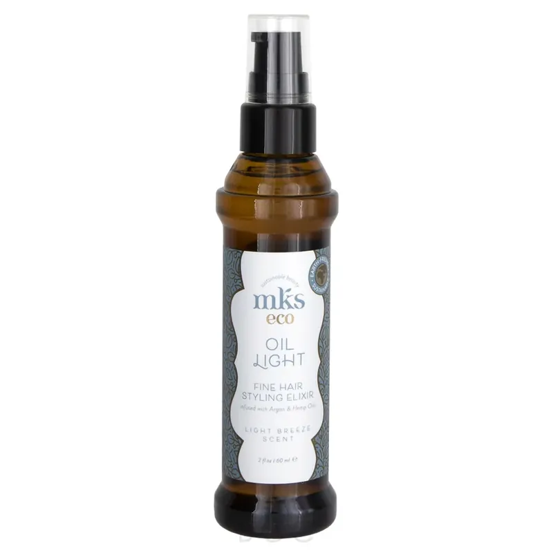 MKS Eco Oil Light Fine Hair Styling Elixir - Light Breeze Scent 2oz
