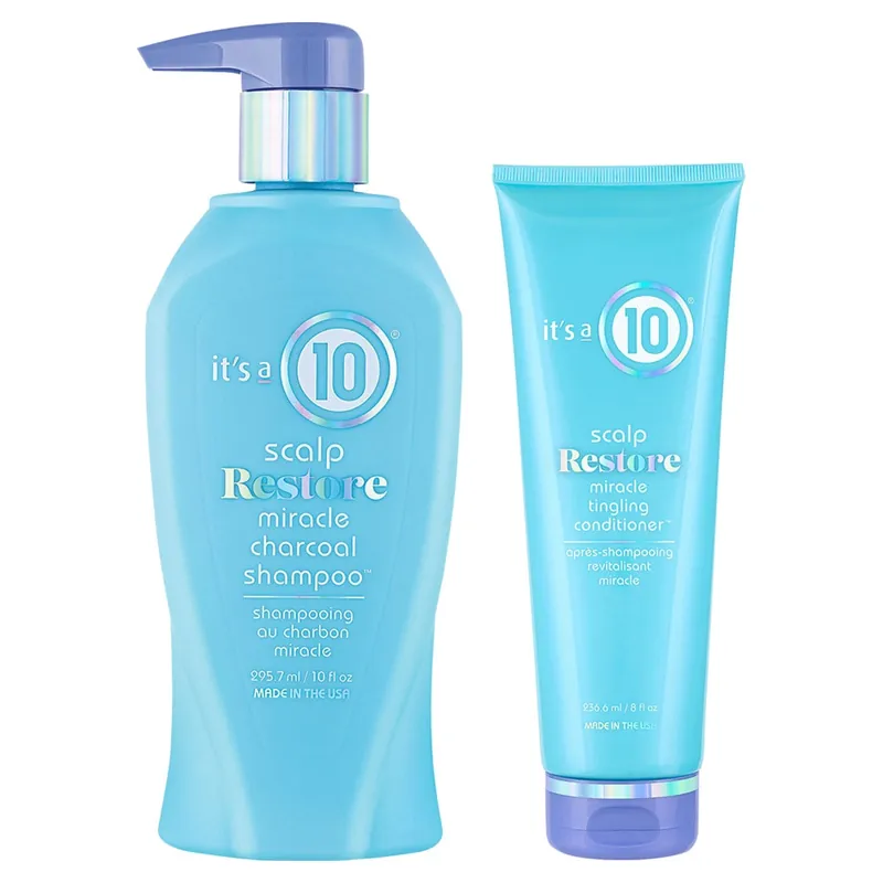 It's A 10 Scalp Restore Miracle Charcoal Shampoo & Conditioner Set 2piece