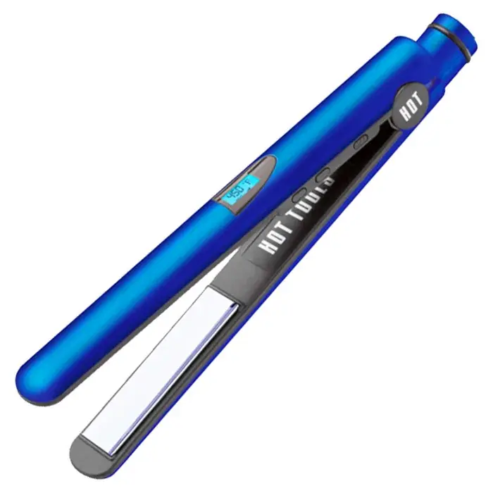 Hot Tools Digital Salon Flat Iron with Titanium Plates Artist Radiant Blue 1inches