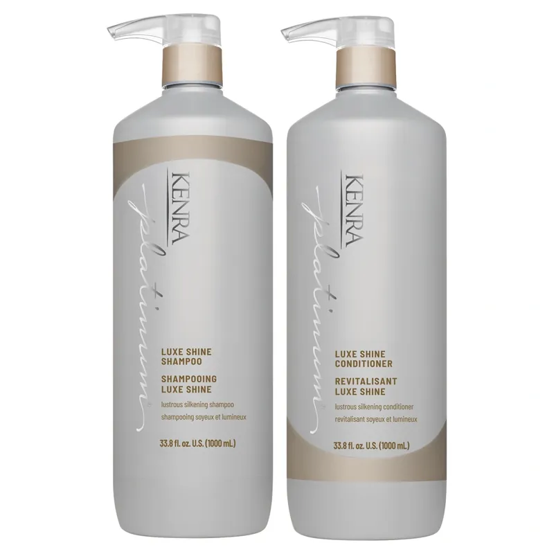 Kenra Professional Platinum Luxe Shine Liter Shampoo & Conditioner Set 33.8 oz 2piece