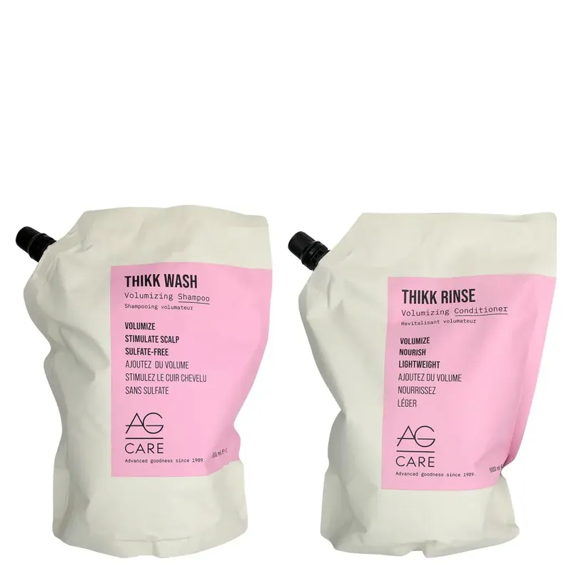 AG Care Thikk Wash & Thikk Rinse Set 33.8 oz Refill 2piece