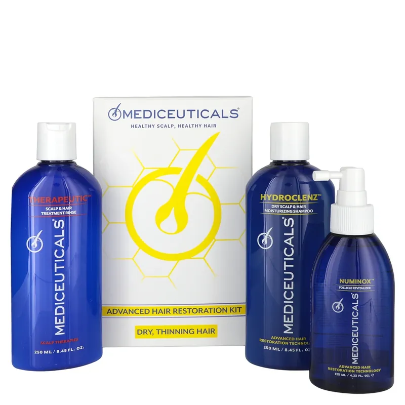 MEDIceuticals Men's Advanced Hair Restoration Kit for Dry, Thinning Hair 3piece