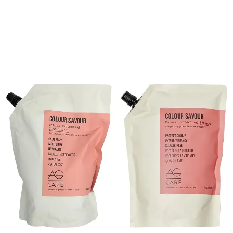 AG Care Colour Savour Shampoo & Conditioner Set 33.8 oz Refill 2piece