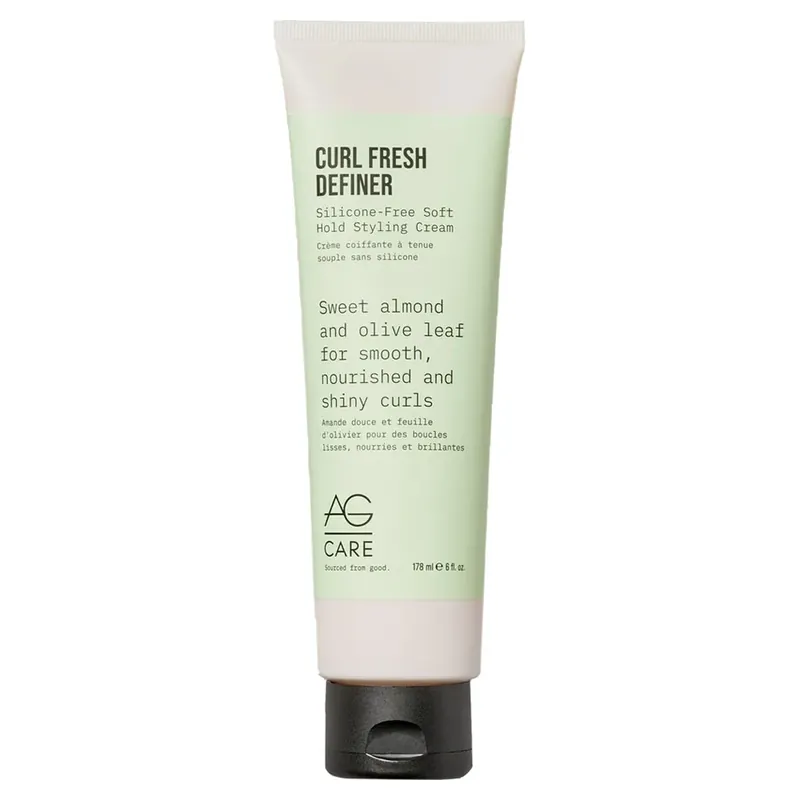 AG Care Curl Fresh Definer - Silicone-Free Soft Hold Styling Cream 6oz