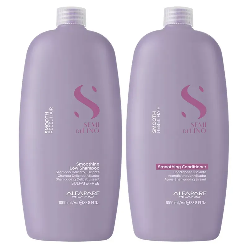 Alfaparf Semi di Lino Smooth Smoothing Shampoo & Conditioner Duo 33.8 oz 2piece