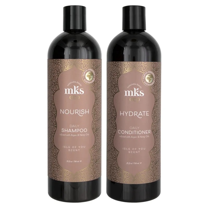 MKS Eco Nourish Daily Shampoo & Hydrating Conditioner Duo - Isle Of You 25 oz 2piece