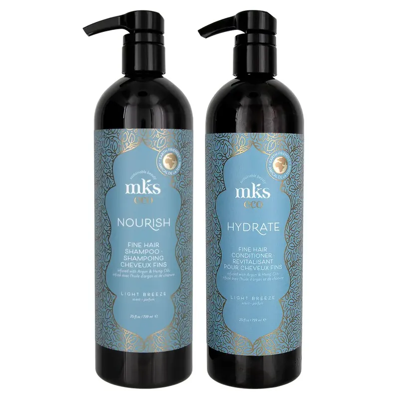 MKS Eco Nourish Fine Hair Shampoo & Conditioner Duo - Light Breeze 25 oz 2piece