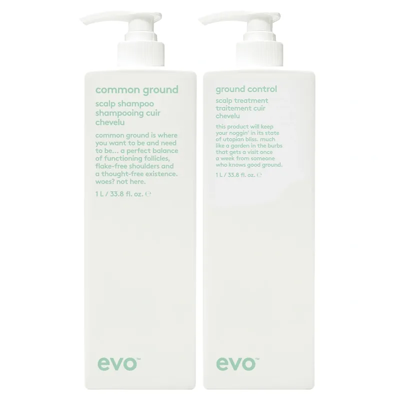 Evo Common Ground Scalp Shampoo & Ground Control Scalp Treatment Duo 33.8 oz 2piece