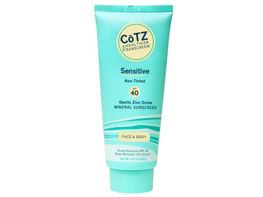 CoTZ Sensitive Face & Body Mineral Sunscreen SPF 40 3.5 oz