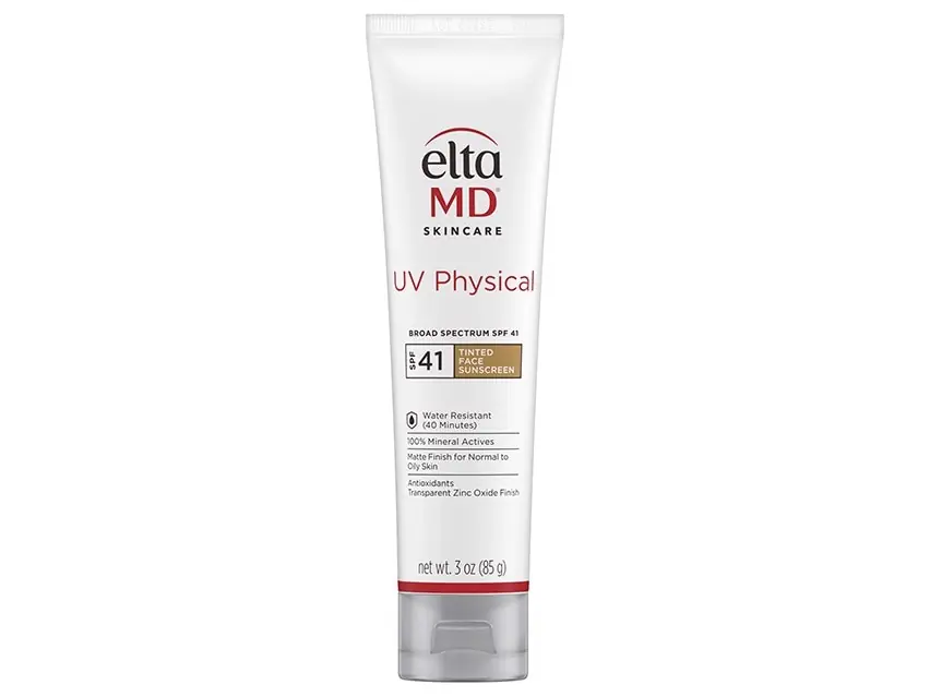 EltaMD UV Physical Broad Spectrum SPF 41 Lightly Tinted Mineral Sunscreen (formerly known as EltaMD UV Physical SPF 41) 3.0 fl oz - EltaMD Skin Care