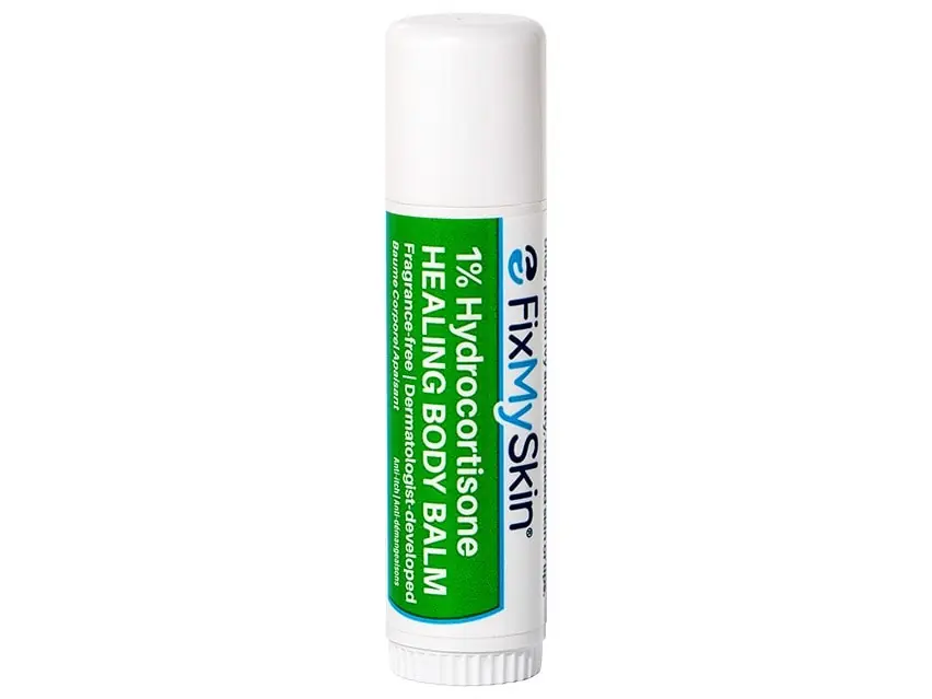 FixMySkin 1% Hydrocortisone Healing Body Balm – Fragrance-Free (formerly known as FixMySkin Healing Body Balm Unscented with 1% Hydrocortisone) 0.50 fl oz