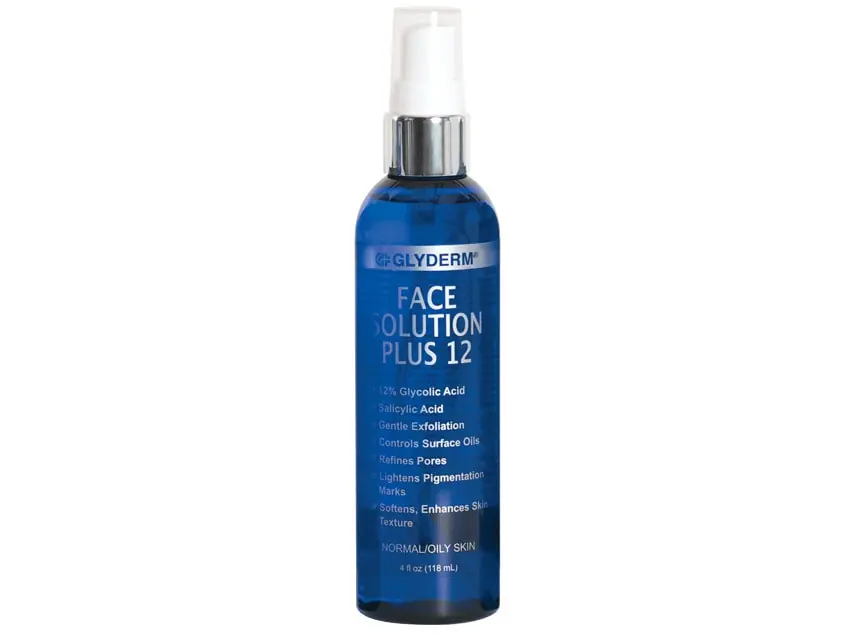 GlyDerm Face Solution Plus 12% 4 fl oz / 120 ml