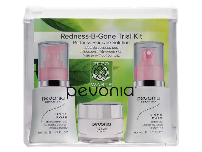 Pevonia Redness-B-Gone Trial Kit (formerly known as Pevonia Rosacea Skincare Solution Redness-B-Gone) 3-Piece Set