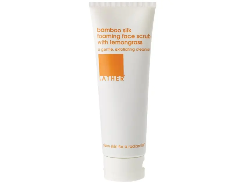 LATHER Bamboo Silk Foaming Face Scrub 4.0 oz