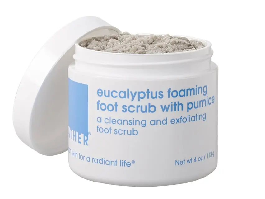 LATHER Eucalyptus Foaming Foot Scrub with Pumice 4.0 oz
