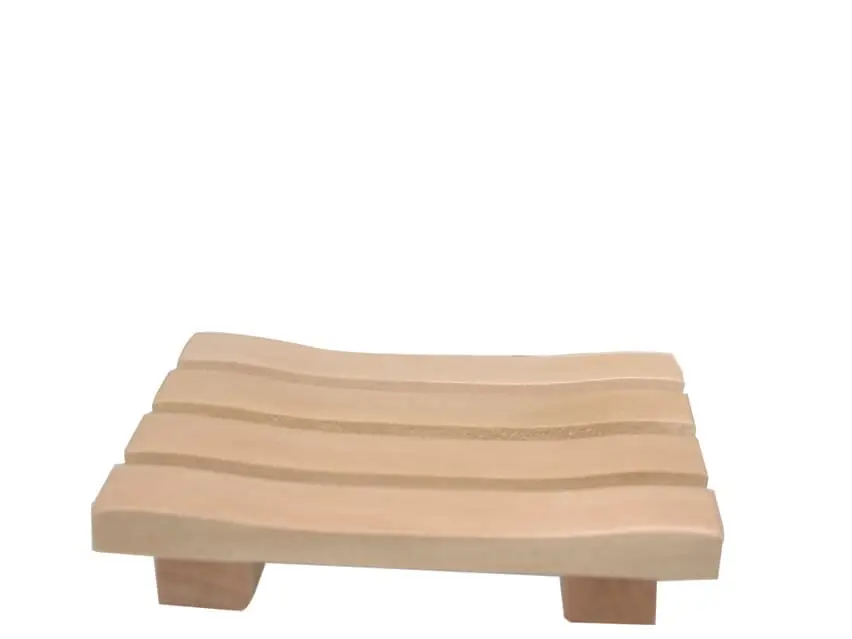LATHER Natural Wood Soap Dish 1-Piece
