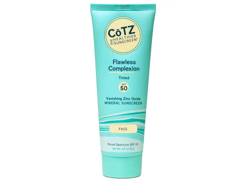CoTZ Flawless Complexion Mineral Sunscreen SPF 50 (formerly known as CoTZ Tinted Flawless Complexion SPF 50) 2.5 oz