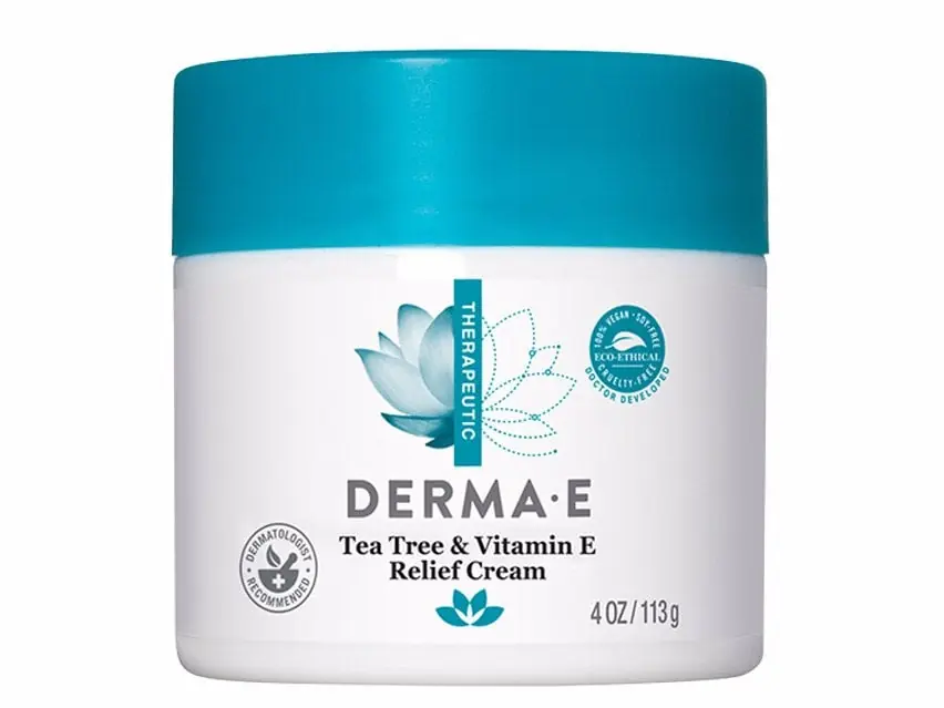 derma e Therapeutic Tea Tree & Vitamin E Relief Cream (formerly known as derma e Therapeutic Tea Tree and E Antiseptic Cream) 4.0 oz / 113 g