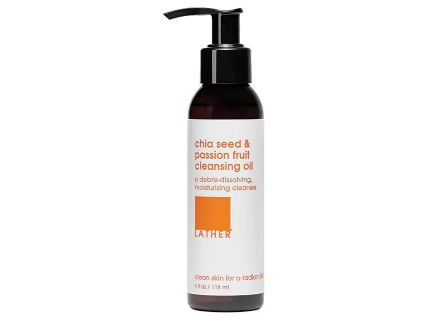 LATHER Chia Seed & Passion Fruit Cleansing Oil 4.0 fl oz / 118 ml