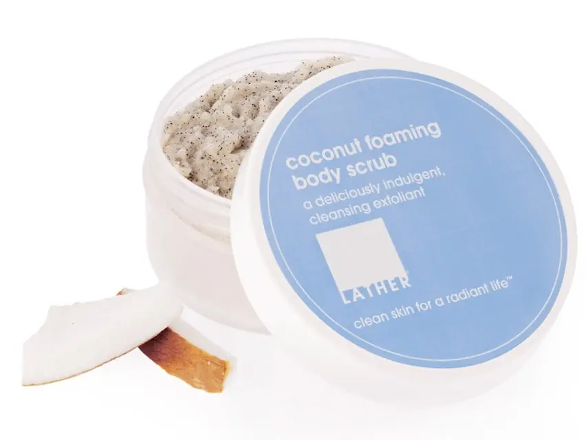 LATHER Coconut Foaming Body Scrub 4.0 oz