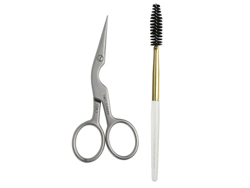 Tweezerman Brow Shaping Scissors & Brush 2-Piece Set