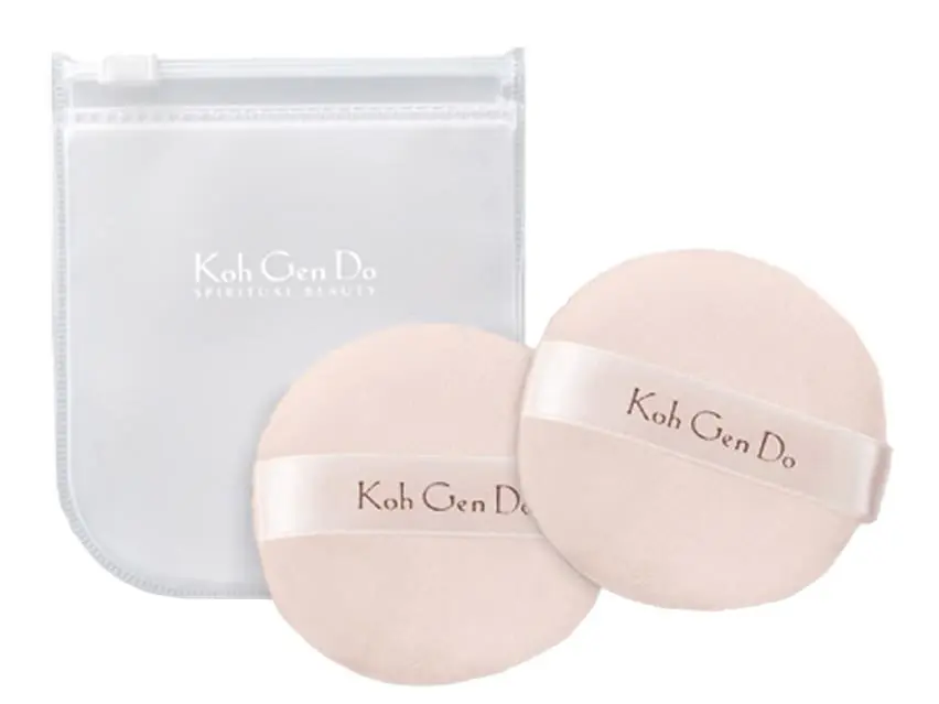 Koh Gen Do Face Powder Puffs with Case 2 Puffs
