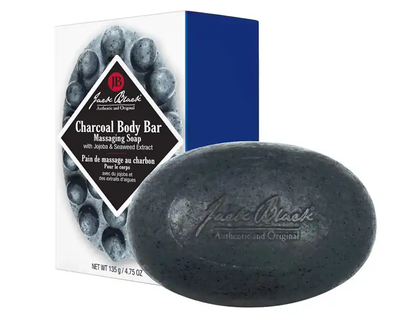 Jack Black Charcoal Body Bar Massaging Soap 4.75 oz