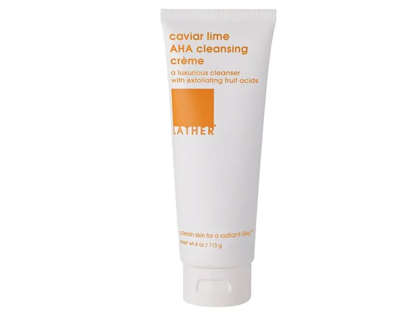 LATHER Caviar Lime AHA Cleansing Creme 4.0 fl oz