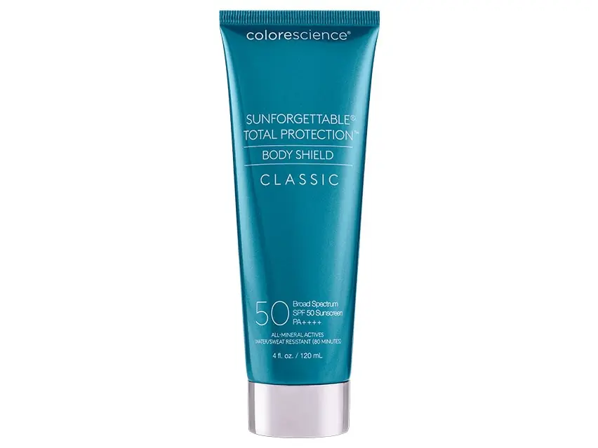 Colorescience Sunforgettable Total Protection Body Shield SPF 50 PA+++ 4.0 fl oz