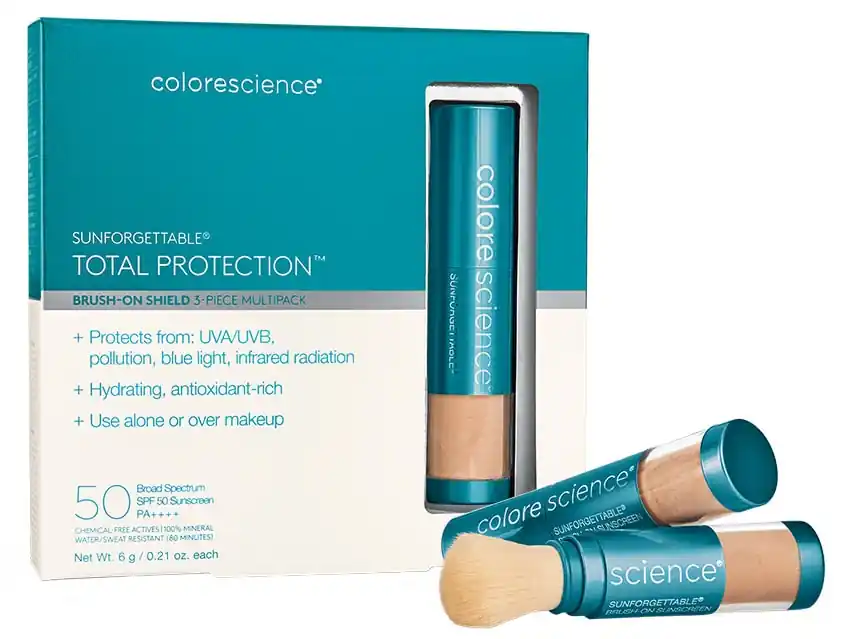 Colorescience Sunforgettable Total Protection Brush-On Shield SPF 50 Multipack 3-Piece Set