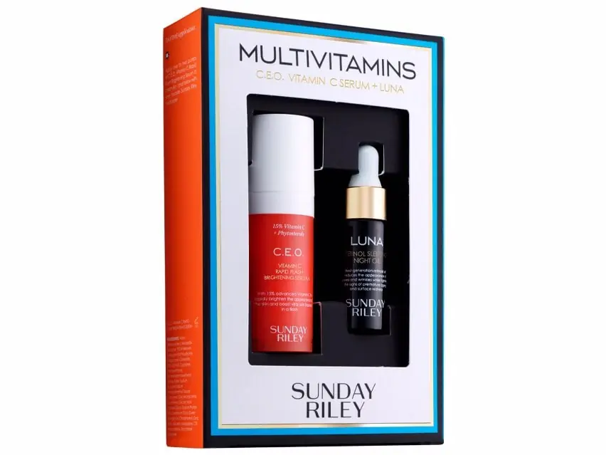 Sunday Riley Multivitamins C.E.O. Vitamin C Serum + Luna Kit 2-Piece Set