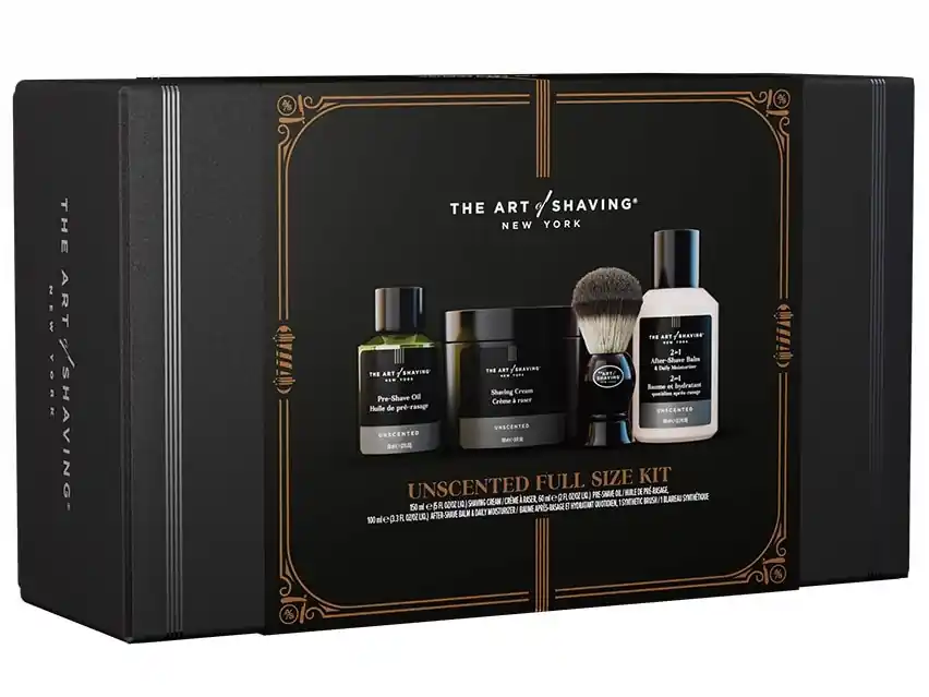 The Art of Shaving Full Size Kit with Synthetic Brush - Sandalwood 4-Piece Set