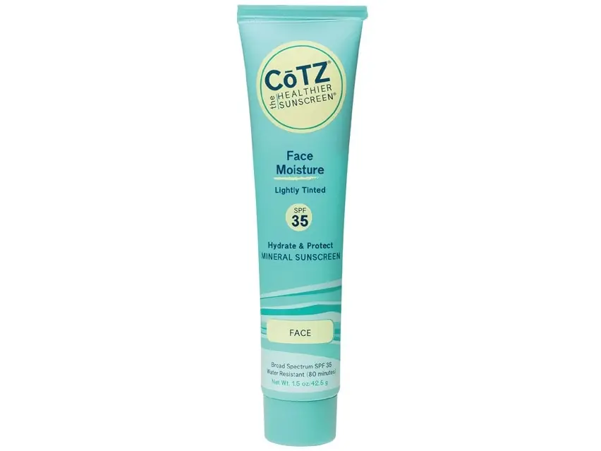 CoTZ Face Moisture Lightly Tinted Mineral Sunscreen SPF 35 1.5 fl oz