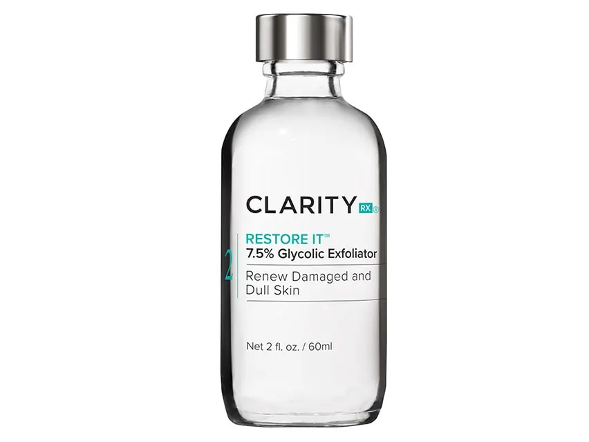 ClarityRx Restore It 7.5% Glycolic Exfoliator 2.0 fl oz
