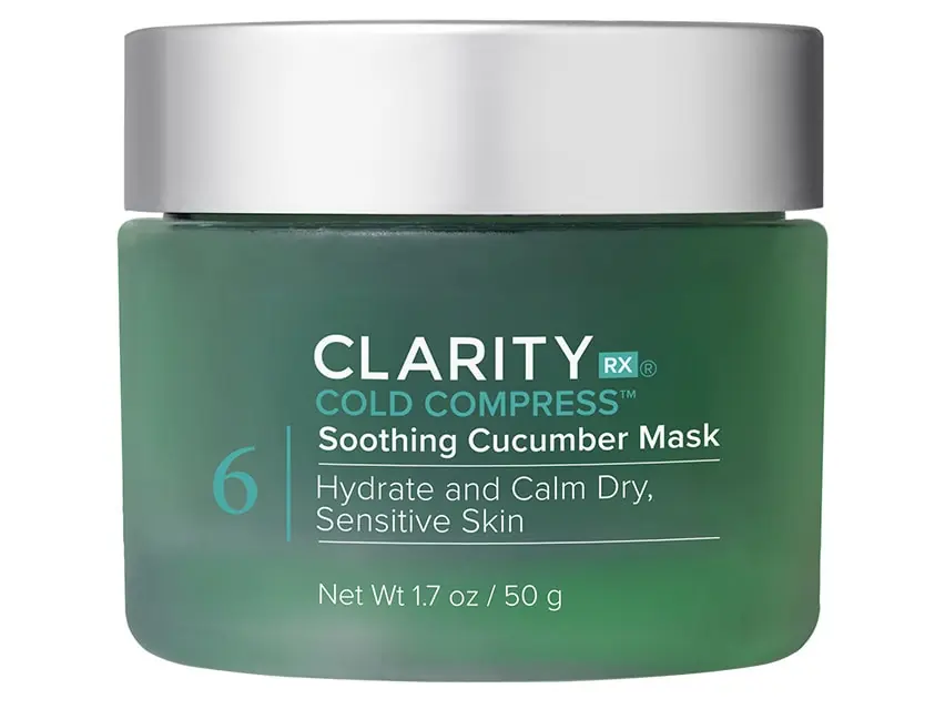 ClarityRx Cold Compress Soothing Cucumber Mask 1.7 oz