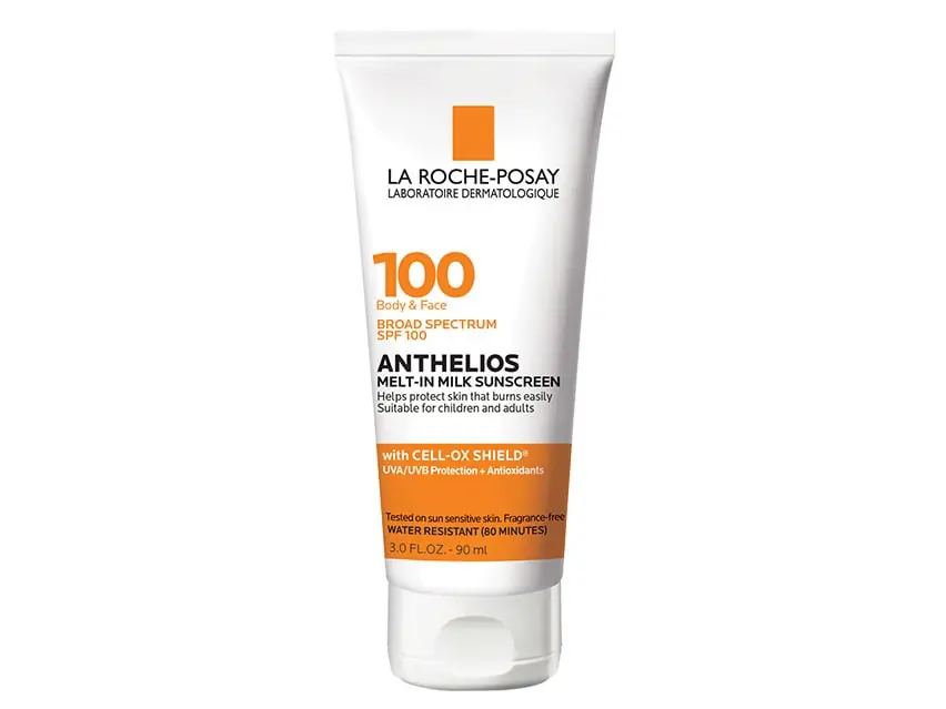 La Roche-Posay Anthelios Melt-in Milk Body & Face Sunscreen Lotion Broad Spectrum SPF 100 (formerly known as La Roche-Posay Anthelios Melt-in Milk Body & Face Sunscreen SPF 100)