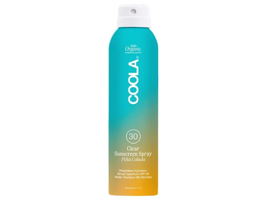 COOLA Clear Sunscreen Spray SPF 30 (formerly known as COOLA Organic Classic Body Sunscreen Spray SPF 30) 6.0 fl oz