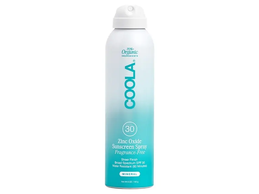 COOLA Mineral Body Organic Sunscreen Spray SPF 30 - Fragrance-Free 5.0 fl oz